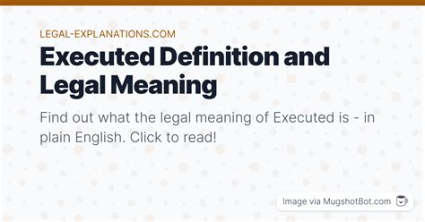 execution meaning in english with example