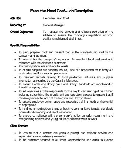 Executive Chef Resume Samples QwikResume