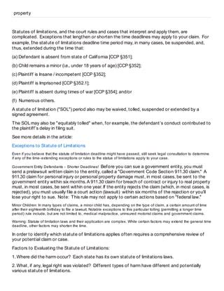 Executive Order Extending Statute Of Limitations