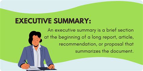executive summary meaning in marathi with example