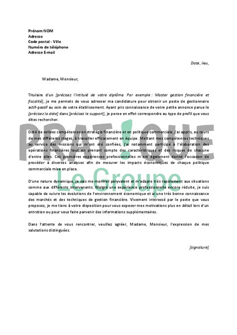 Gestionnaire Administratif Lettre De Motivation