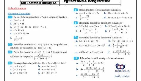 Exercices de mathématiques (1ECG) | BDRP