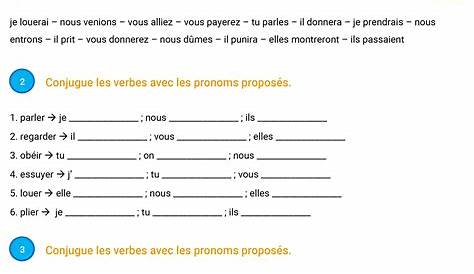 Futur simple – Cm2 – Exercices avec correction par Pass-education.fr
