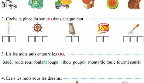 Exercices Son Ou Ce1 Cycle 2 Etude Des Sons | Images and Photos finder