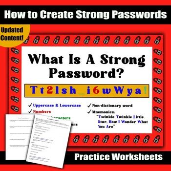 exercise Strong Passwords