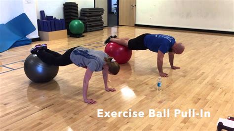 Exercise Ball Pull In
