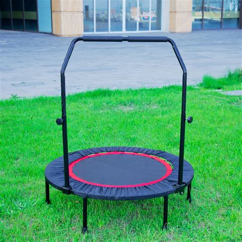 Exercise Trampoline With Handlebar