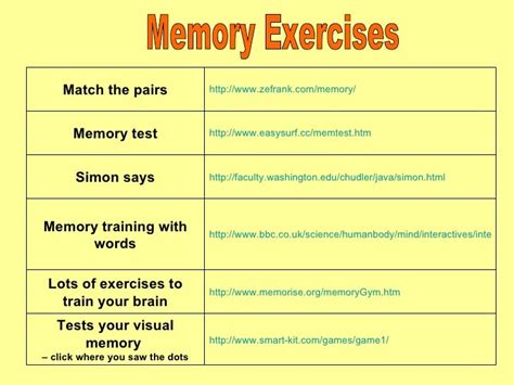 exercises for long term memory