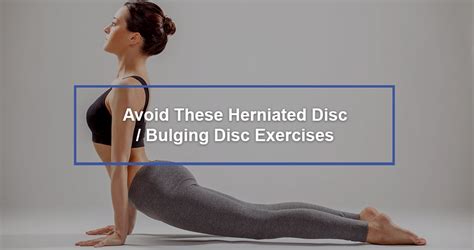 exercises to avoid with herniated disc