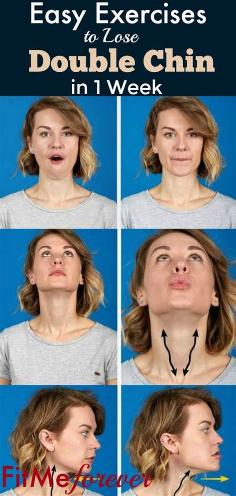 exercises to get rid of double chin in 1 week