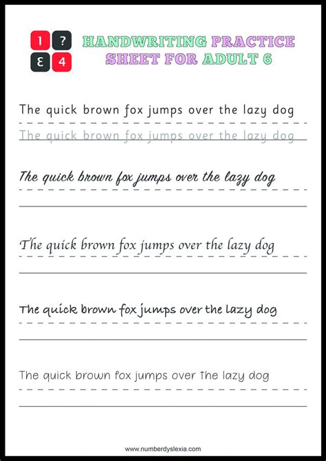 Exercises To Improve Handwriting Worksheet