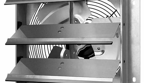 VENTISOL 12 Inch Exhaust Fan Automatic Shutter Vent Fan For Home Attic