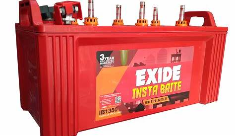 Exide Insta Brite IB1350 135AH Battery , Exide Inverter