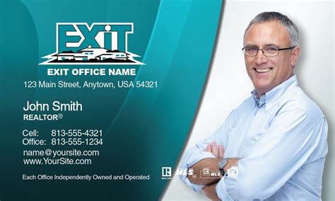 Exit Realty Business Card Templates Free Shipping Realty Cards