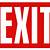 exit sign printable