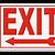 exit sign template free