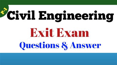 exit exam for civil