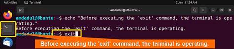 Exit Terminal With Command