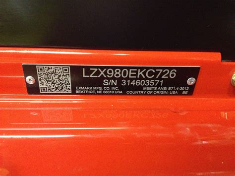 Exmark 30 Model Number