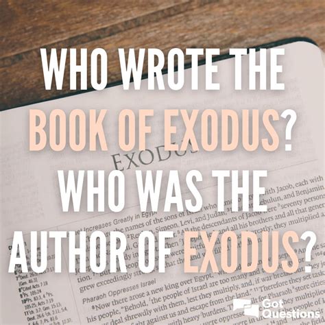 Look Exodus And Trinity Author References