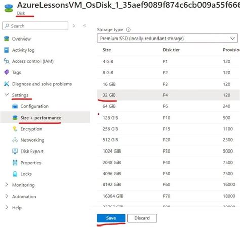 Expand Disk Size Azure Vm