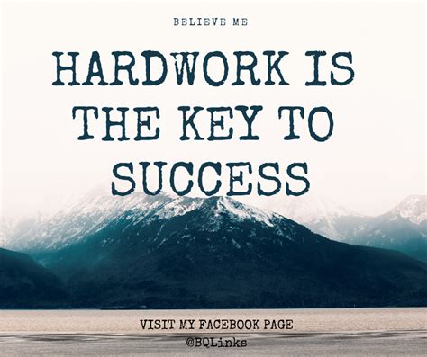 expand the proverb hard work is the key to success
