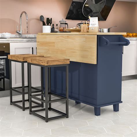 Expandable Drop Leaf Kitchen Island
