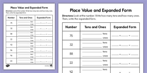 Expanded Form In Place Value