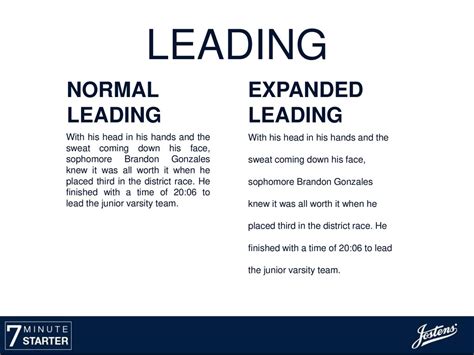 Expanded Leading Example