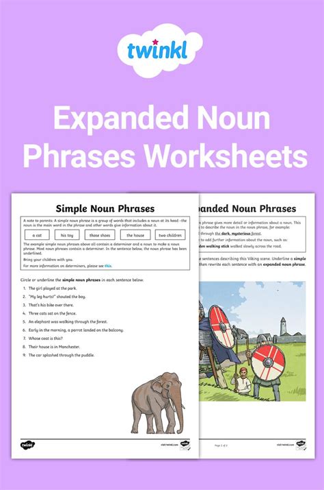 expanded noun phrases twinkl