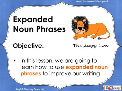 expanded noun phrases video