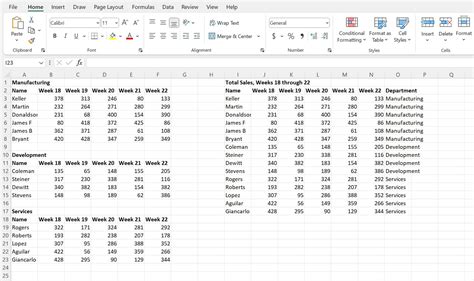 Expanding Excel Spreadsheet