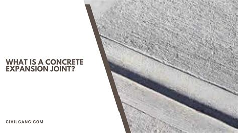 Expansion Joint In Concrete Is Code