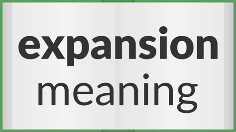 expansion meaning in tamil with example