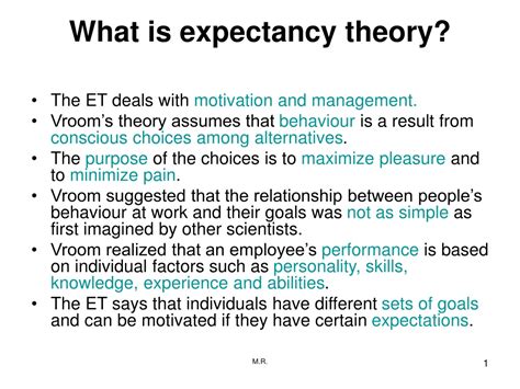 expectancy theory definition
