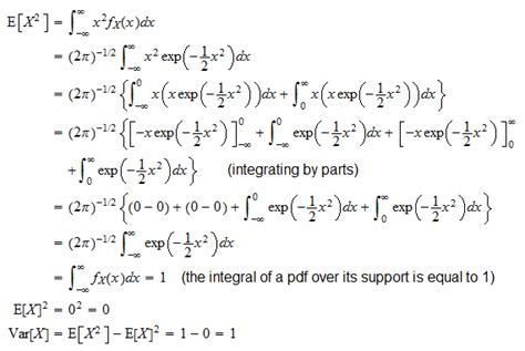 expectation of normal distribution proof