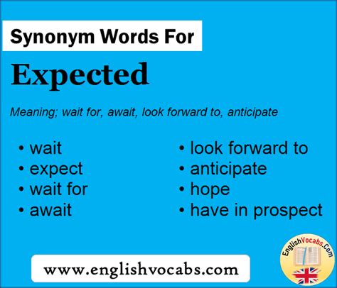 expected synonym list