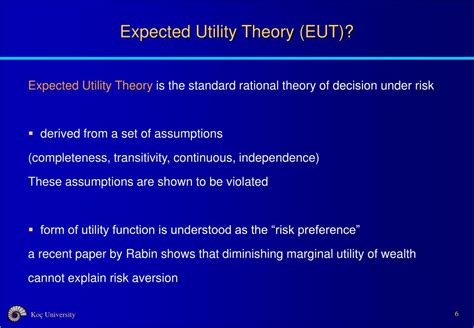expected utility theory eut