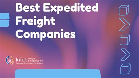 expedited freight companies list
