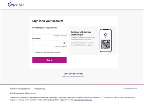 Experian Access Code