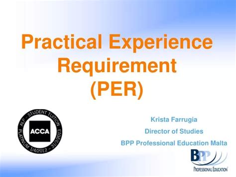 Experience Requirement