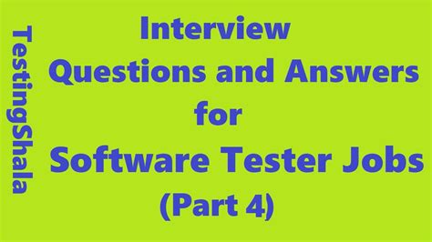 experienced software tester interview questions