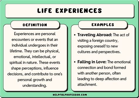 experiences