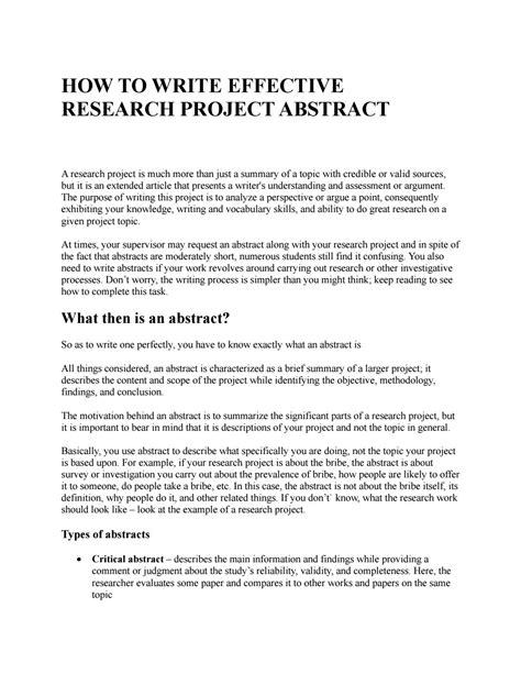 experiment abstract example