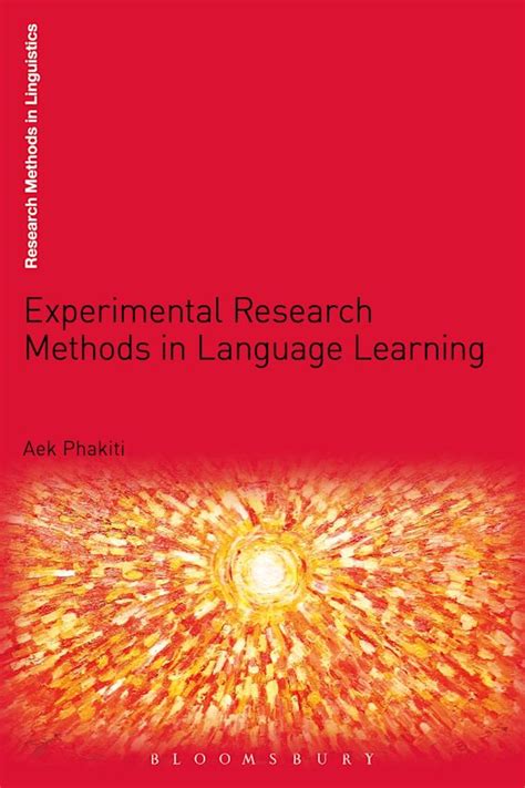 experimental research methods in language learning