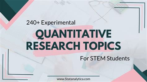 experimental research topics for students quantitative