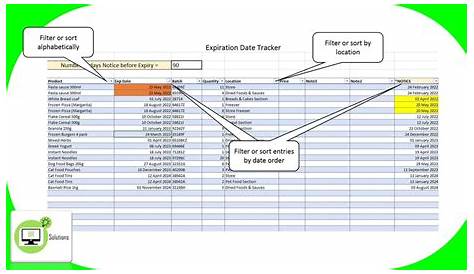 MS Excel Expiration Tracker Sheet FREE DOWNLOAD YouTube