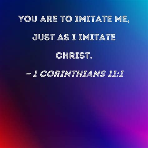 explain 1 corinthians 11:1