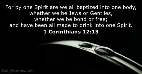 explain 1 corinthians 12:13