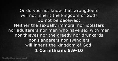 explain 1 corinthians 6:9